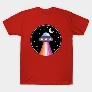 Kawaii Pride Lesbian UFO T-Shirt